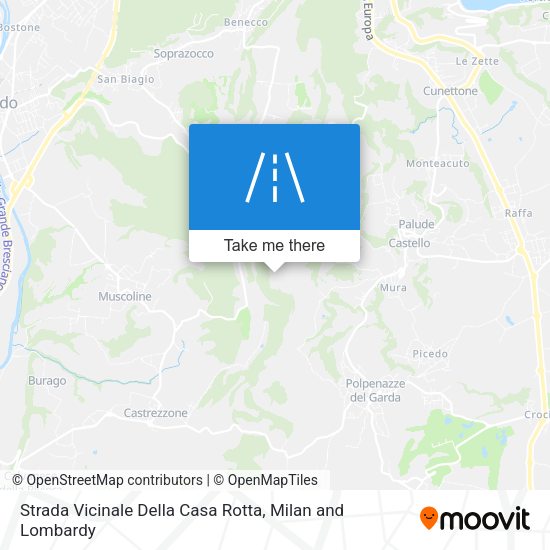 Strada Vicinale Della Casa Rotta map