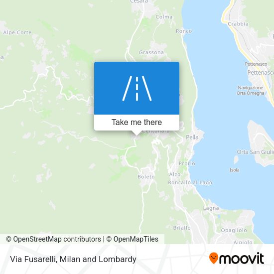 Via Fusarelli map
