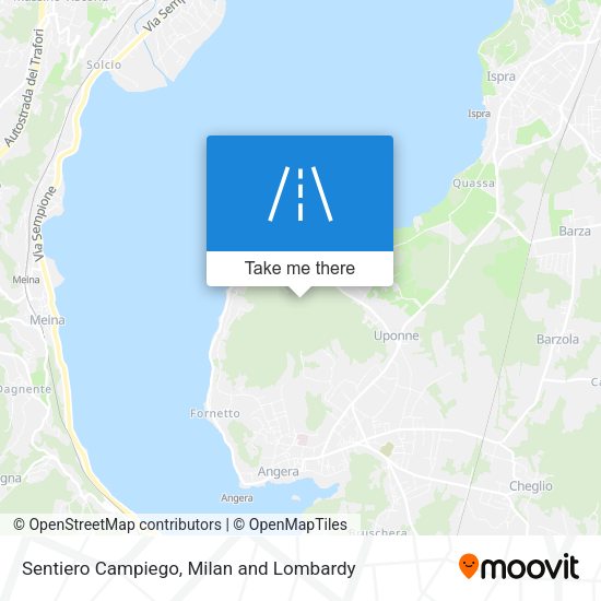 Sentiero Campiego map