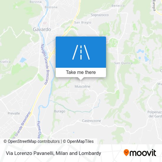 Via Lorenzo Pavanelli map