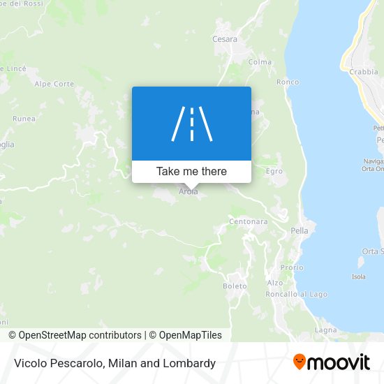 Vicolo Pescarolo map