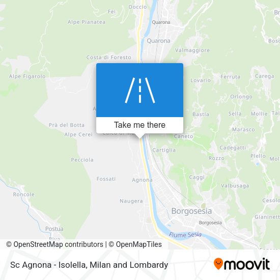 Sc Agnona - Isolella map