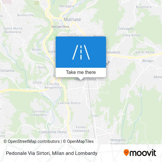 Pedonale Via Sirtori map