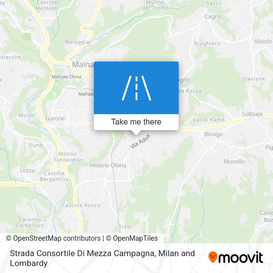 Strada Consortile Di Mezza Campagna map