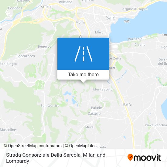 Strada Consorziale Della Sercola map