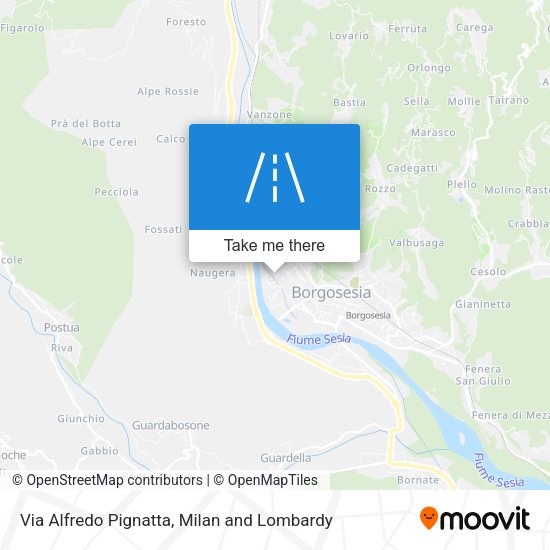 Via Alfredo Pignatta map