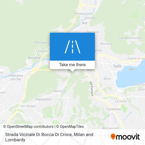 Strada Vicinale Di Bocca Di Croce map