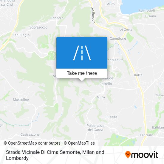 Strada Vicinale Di Cima Semonte map
