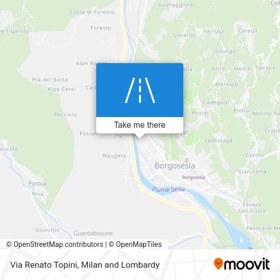 Via Renato Topini map
