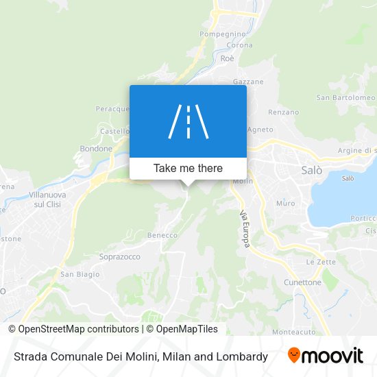 Strada Comunale Dei Molini map