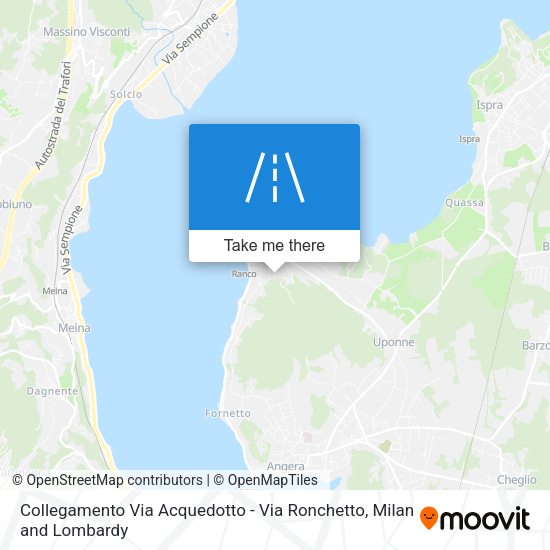 Collegamento Via Acquedotto - Via Ronchetto map
