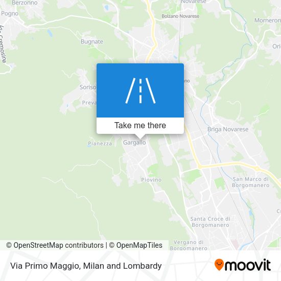 Via Primo Maggio map