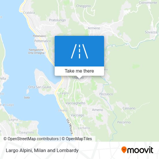 Largo Alpini map