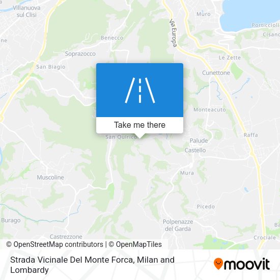 Strada Vicinale Del Monte Forca map