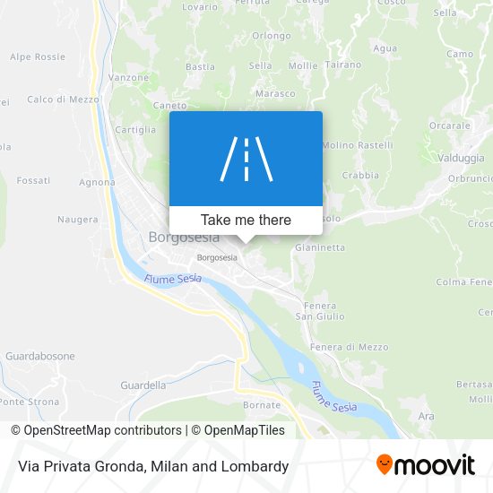 Via Privata Gronda map