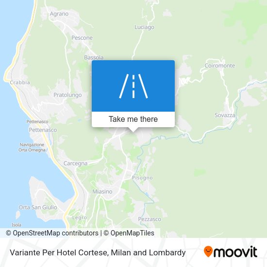 Variante Per Hotel Cortese map