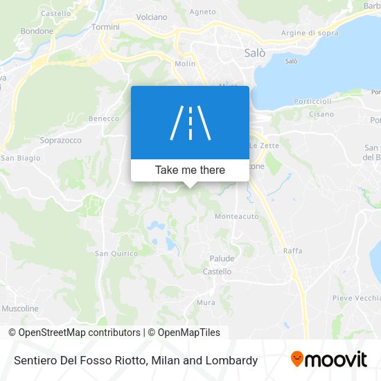 Sentiero Del Fosso Riotto map