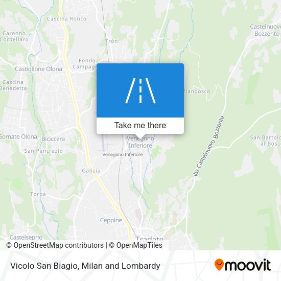 Vicolo San Biagio map