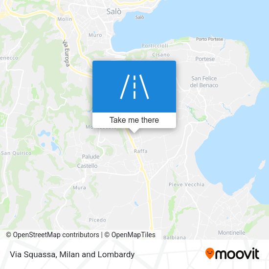 Via Squassa map