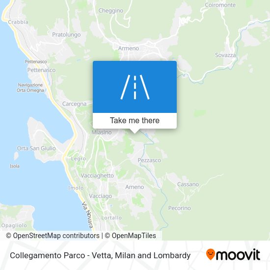 Collegamento Parco - Vetta map