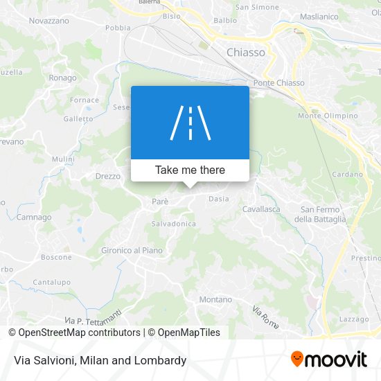 Via Salvioni map