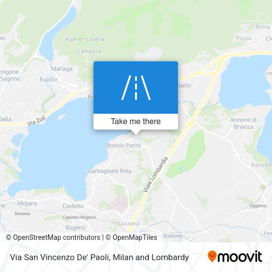 Via San Vincenzo De' Paoli map