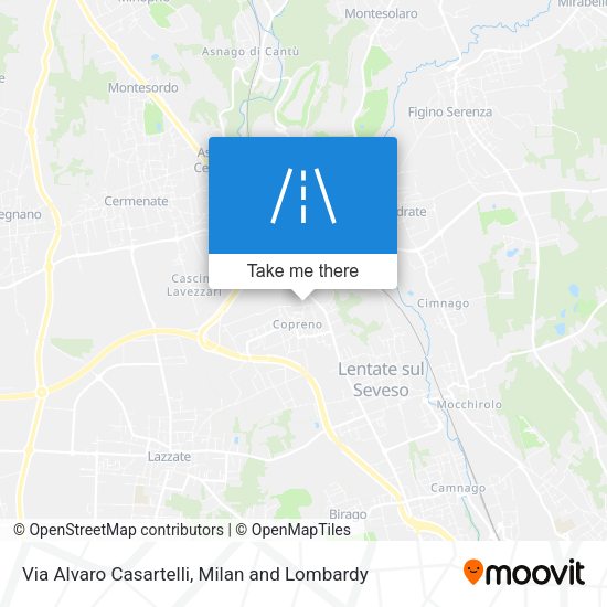 Via Alvaro Casartelli map