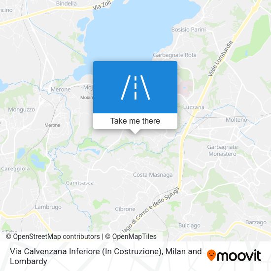 Via Calvenzana Inferiore (In Costruzione) map