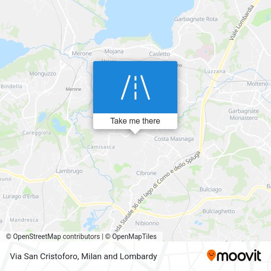 Via San Cristoforo map
