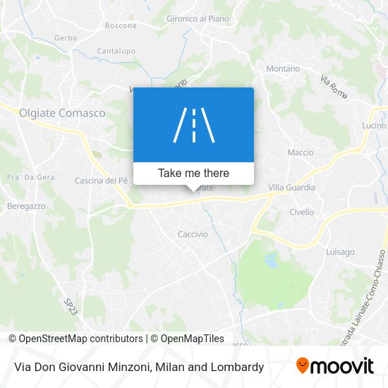 Via Don Giovanni Minzoni map