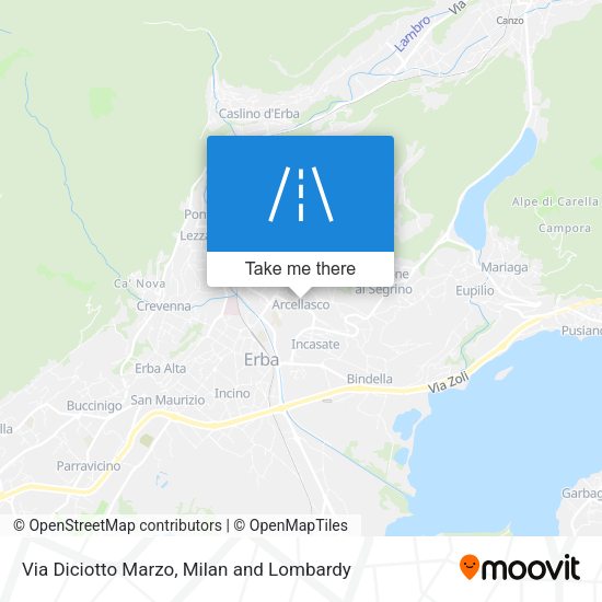 Via Diciotto Marzo map