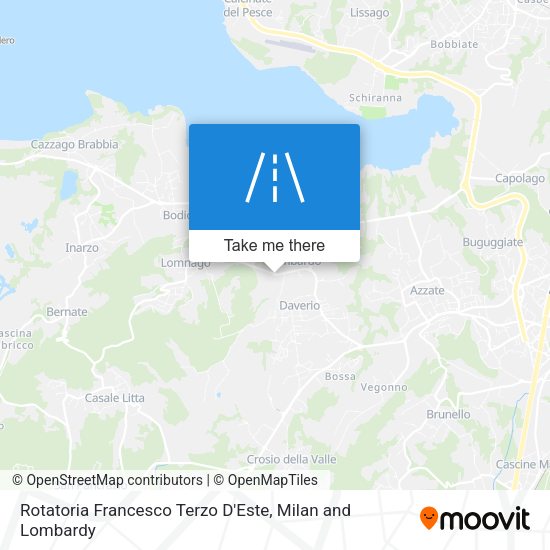 Rotatoria Francesco Terzo D'Este map