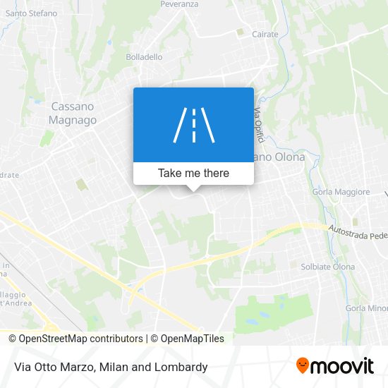 Via Otto Marzo map
