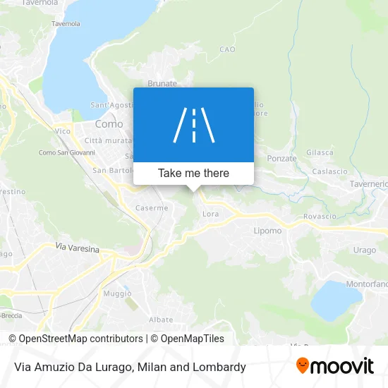 Via Amuzio Da Lurago map