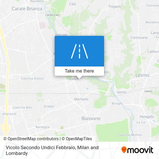 Vicolo Secondo Undici Febbraio map