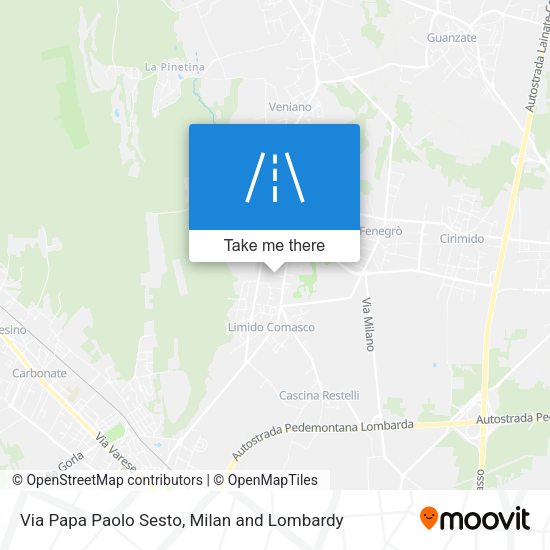 Via Papa Paolo Sesto map