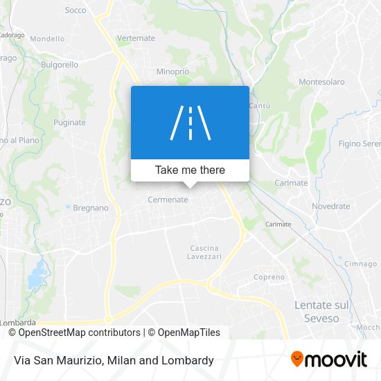 Via San Maurizio map