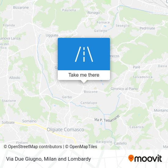 Via Due Giugno map