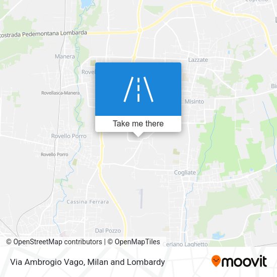 Via Ambrogio Vago map
