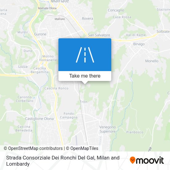 Strada Consorziale Dei Ronchi Del Gal map