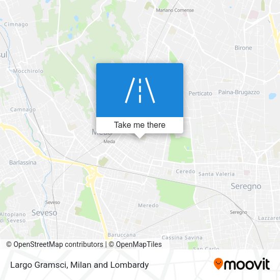 Largo Gramsci map