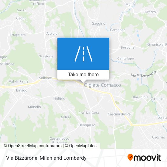 Via Bizzarone map
