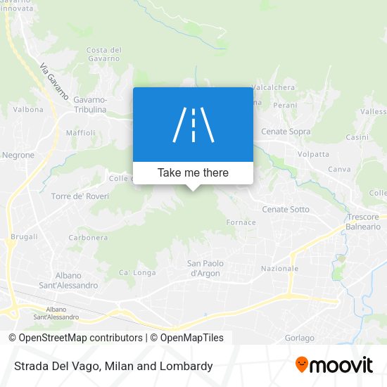 Strada Del Vago map