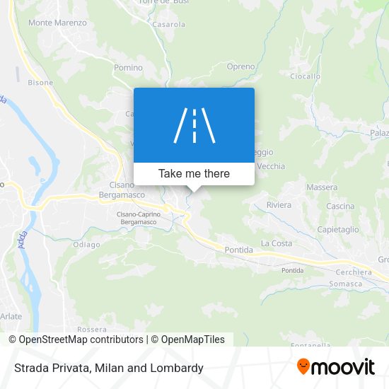 Strada Privata map