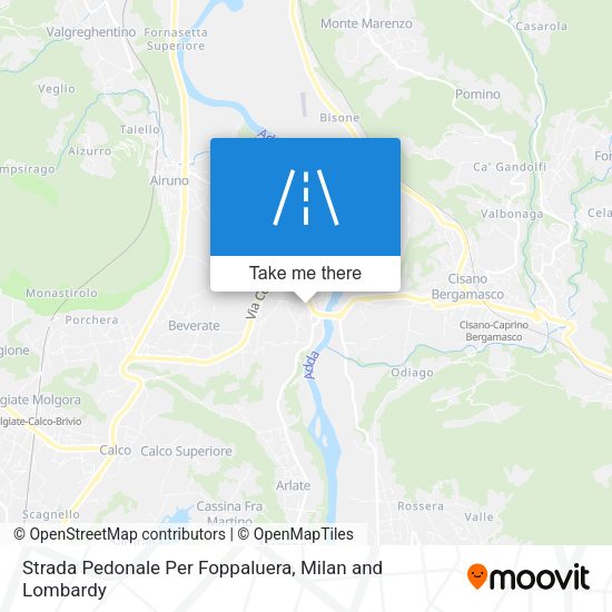 Strada Pedonale Per Foppaluera map