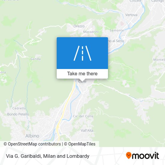 Via G. Garibaldi map