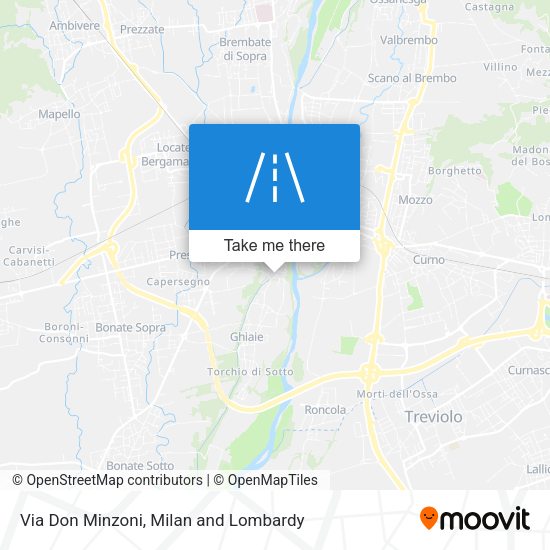 Via Don Minzoni map