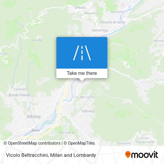 Vicolo Beltracchini map