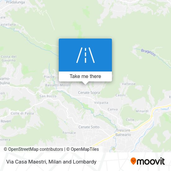 Via Casa Maestri map
