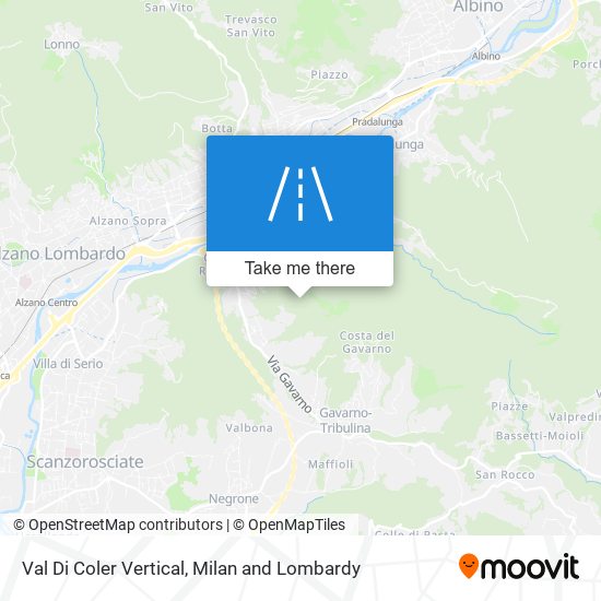 Val Di Coler Vertical map